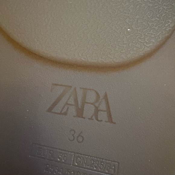 Zara rubber Jelly flats slingback 36/6 - Picture 4 of 6
